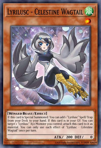 Lyrilusc - Celestine Wagtail Ultra Rare LED8-EN036 Legendary Duelists Synchro Storm Yugioh card