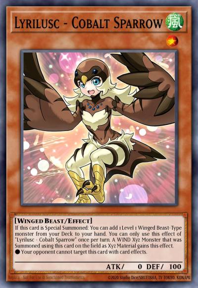 Lyrilusc - Cobalt Sparrow Common LED8-EN042 Legendary Duelists Synchro Storm Yugioh card