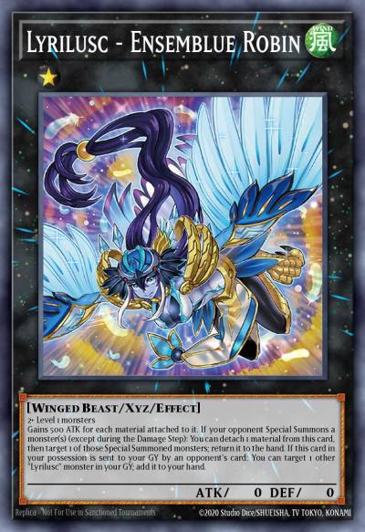 Lyrilusc - Ensemblue Robin Ultra Rare LED8-EN037 Legendary Duelists Synchro Storm Yugioh card