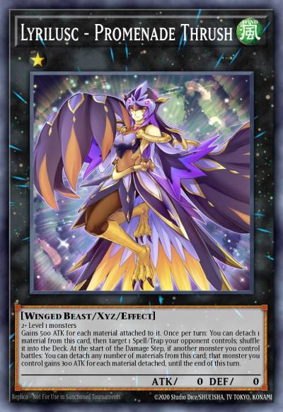 Lyrilusc - Promenade Thrush Super Rare LED8-EN038 Legendary Duelists Synchro Storm Yugioh card