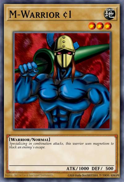 M-Warrior #1 Common LOB-076 Legend of Blue Eyes White Dragon Yugioh card