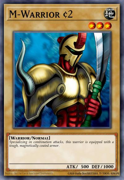 M-Warrior #2 Common LOB-077 Legend of Blue Eyes White Dragon Yugioh card