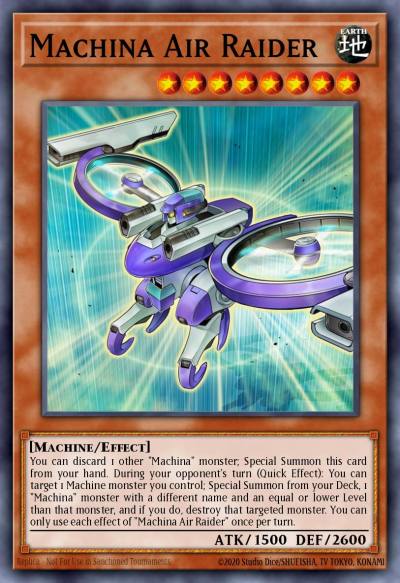 Machina Air Raider Super Rare SR10-EN002 Structure Deck Mechanized Madness Yugioh card