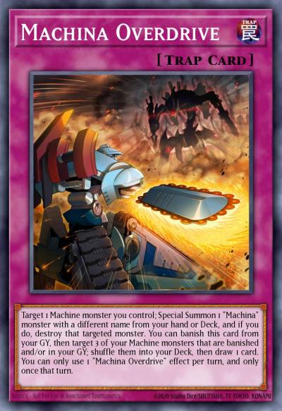 Machina Overdrive Common SR10-EN034 Structure Deck Mechanized Madness Yugioh card