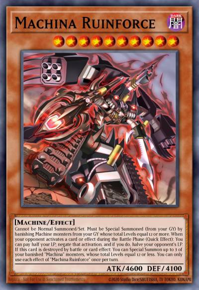 Machina Ruinforce Super Rare MP22-EN203 2022 Tin of the Pharaohs Gods Yugioh card