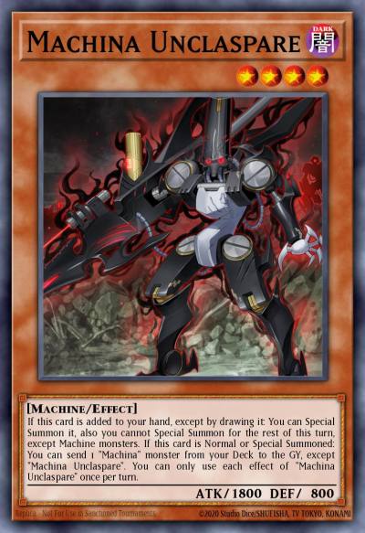 Machina Unclaspare Ultra Rare MP22-EN014 2022 Tin of the Pharaohs Gods Yugioh card