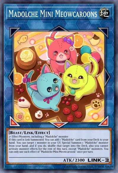 Madolche Mini Meowcaroons Ultra Rare MP25-EN224 2025 Mega-Pack Tin Yugioh card
