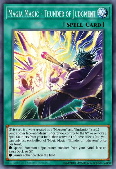 Magia Magic - Thunder of Judgment New BLMM-EN047 Battles of Legend Monster Mayhem Yugioh card