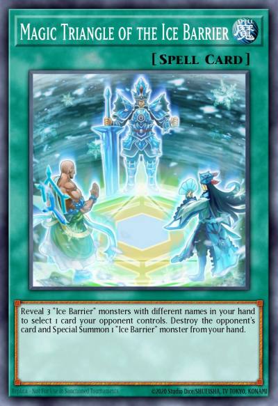 Magic Triangle of the Ice Barrier Common SDFC-EN029 Structure Deck Freezing Chains Yugioh card