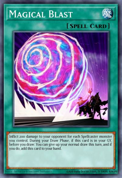 Magical Blast Common SDSC-EN031 Spellcasters Command Structure Deck Yugioh card