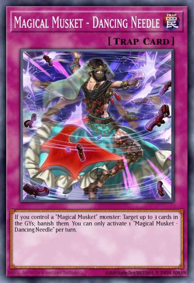 Magical Musket - Dancing Needle Secret Rare SPWA-EN026 Spirit Warriors Yugioh card