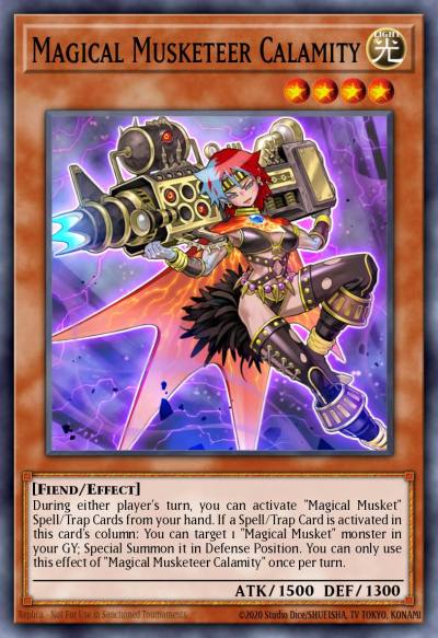 Magical Musketeer Calamity Super Rare SPWA-EN020 Spirit Warriors Yugioh card
