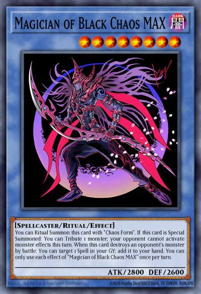 Magician of Black Chaos MAX Prismatic Secret Rare TN19-EN002 2019 Gold Sarcophagus Tin Yugioh card