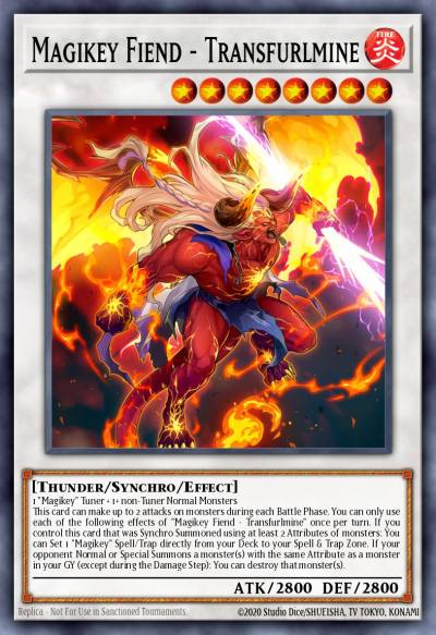 Magikey Fiend - Transfurlmine Rare MP22-EN211 2022 Tin of the Pharaohs Gods Yugioh card