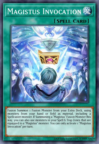 Magistus Invocation Rare GEIM-EN011 Genesis Impact Yugioh card