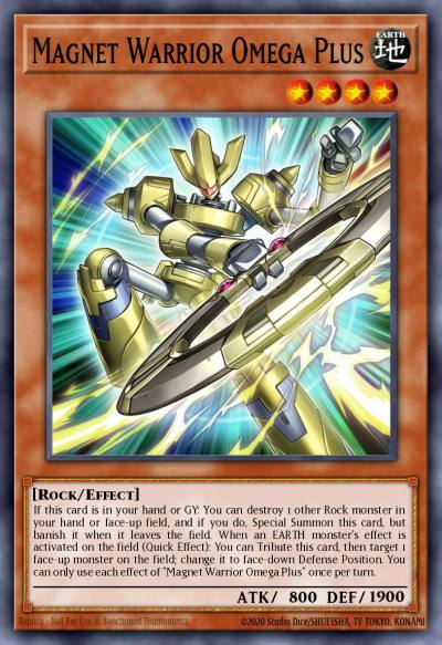 Magnet Warrior Omega Plus Super Rare MZMU-EN054 Maze of Muertos Yugioh card