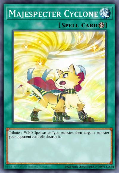 Majespecter Cyclone Super Rare DOCS-EN060 Dimension of Chaos Yugioh card