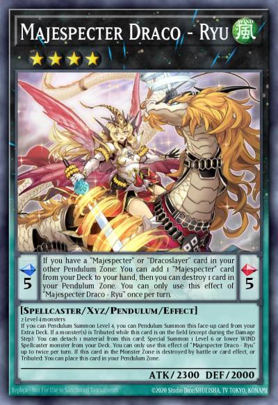 Majespecter Draco - Ryu Quarter Century Secret Rare PHNI-EN049 Phantom Nightmare Yugioh card