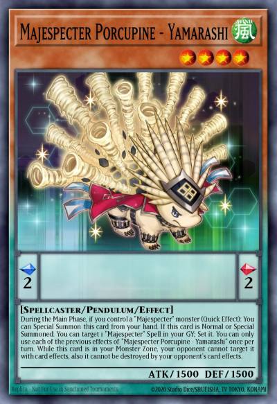 Majespecter Porcupine - Yamarashi Common MP25-EN306 2025 Mega-Pack Tin Yugioh card