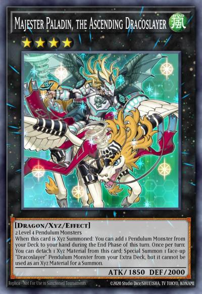 Majester Paladin the Ascending Dracoslayer Rare ANGU-EN050 Ancient Guardians Yugioh card