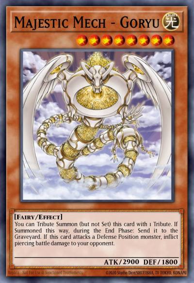 Majestic Mech - Goryu Super Rare DR04-EN196 Dark Revelation Volume 4 Yugioh card