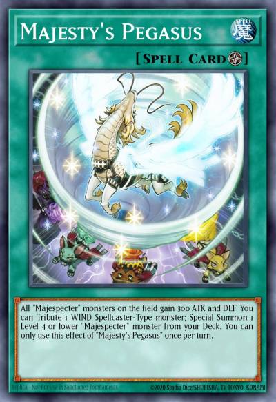 Majestys Pegasus Super Rare DOCS-EN058 Dimension of Chaos Yugioh card
