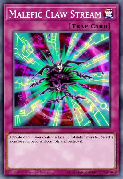 Malefic Claw Stream Secret Rare YMP1-EN009 Yu-Gi-Oh! 3D Bonds Beyond Time Movie Pack Yugioh card