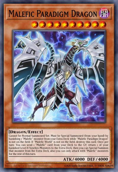Malefic Paradigm Dragon Ultra Rare BLAR-EN019 Battles of Legend Armageddon Yugioh card