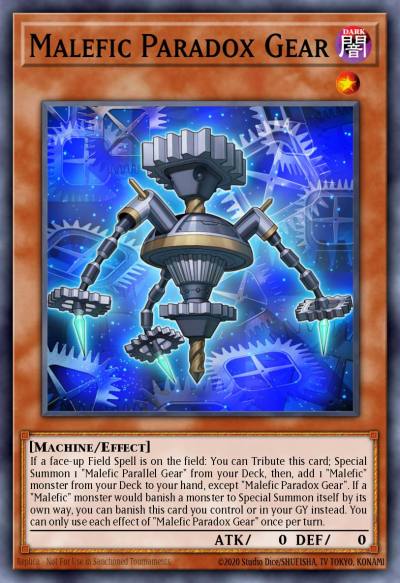 Malefic Paradox Gear Ultra Rare DUOV-EN048 Duel Overload Yugioh card