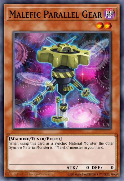 Malefic Parallel Gear Common OP13-PT033 OTS Tournament Pack 13 (POR) Yugioh card