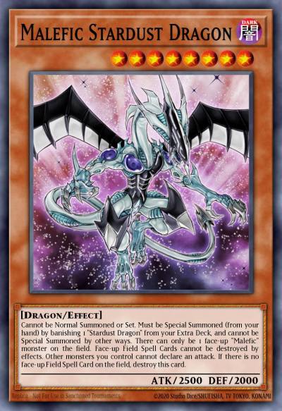 Malefic Stardust Dragon Super Rare CT08-EN014 Collectible Tins 2011 Wave 2 Yugioh card