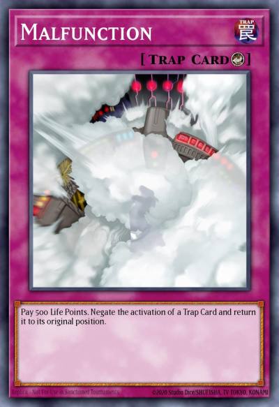 Malfunction Rare DR04-EN180 Dark Revelation Volume 4 Yugioh card