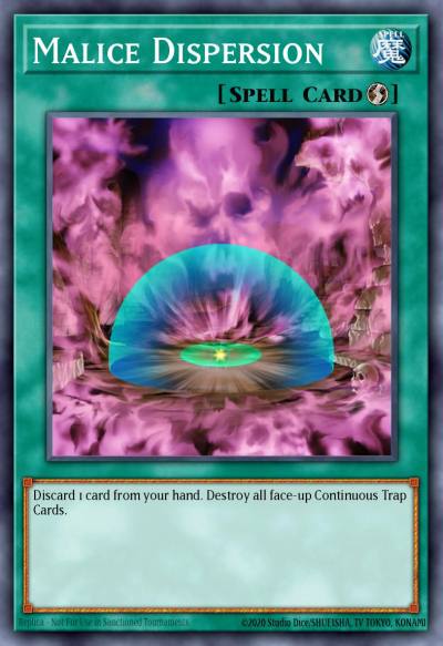 Malice Dispersion Common DR3-EN108 Dark Revelation Volume 3 Yugioh card