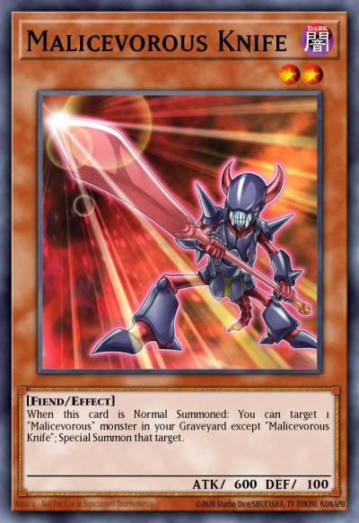 Malicevorous Knife Common MP14-EN129 2014 Mega-Tin Mega Pack Yugioh card