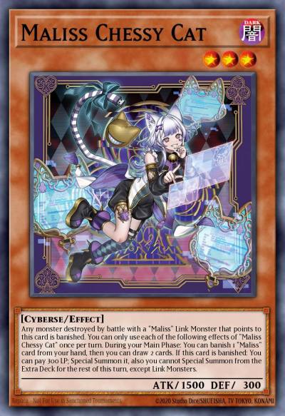 Maliss Chessy Cat Prismatic Secret Rare MP25-EN123 2025 Mega-Pack Tin Yugioh card