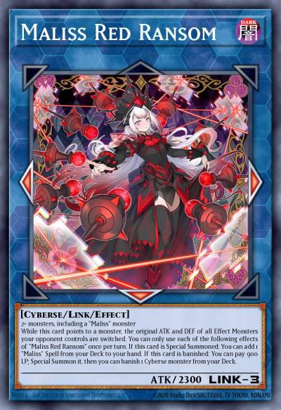 Maliss Red Ransom Prismatic Secret Rare MP25-EN125 2025 Mega-Pack Tin Yugioh card