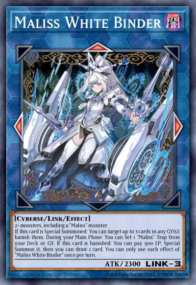 Maliss White Binder Prismatic Secret Rare MP25-EN126 2025 Mega-Pack Tin Yugioh card