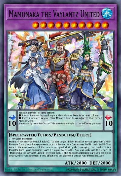 Mamonaka the Vaylantz United Collector's Rare TAMA-EN009 Tactical Masters Yugioh card