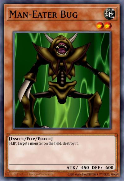 Man-Eater Bug Rare DB1-EN131 Dark Beginning 1 Yugioh card