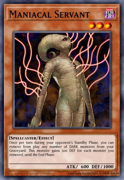 Maniacal Servant Rare LODT-EN085 Light of Destruction Yugioh card