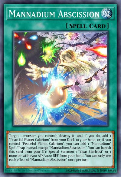 Mannadium Abscission Super Rare CYAC-EN057 Cyberstorm Access Yugioh card
