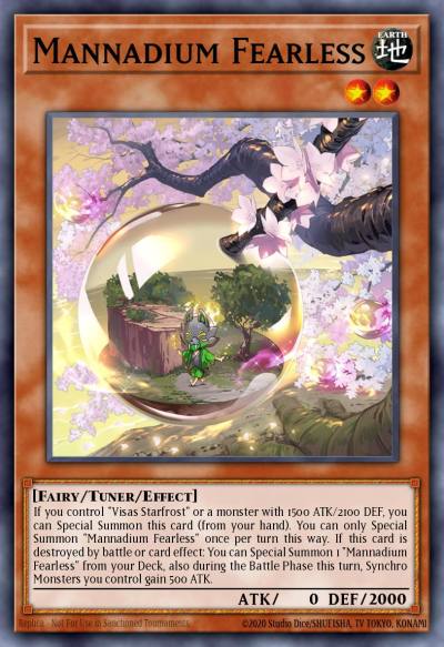 Mannadium Fearless Common STAS-EN020 2-Player Starter Set Yugioh card
