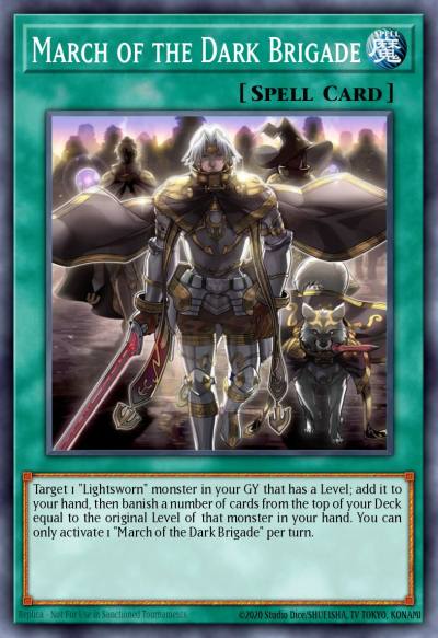 March of the Dark Brigade Ultra Rare COTD-EN059 Code of the Duelist Yugioh card