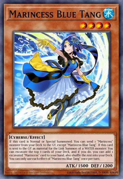 Marincess Blue Tang Super Rare MP20-EN149 2020 Tin of Lost Memories Mega Pack Yugioh card