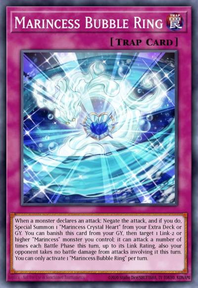 Marincess Bubble Ring Rare LED9-EN037 Legendary Duelists Duels From the Deep Yugioh card