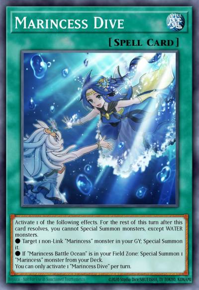 Marincess Dive Ultra Rare LED9-EN035 Legendary Duelists Duels From the Deep Yugioh card