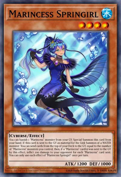 Marincess Springirl Super Rare LED9-EN031 Legendary Duelists Duels From the Deep Yugioh card