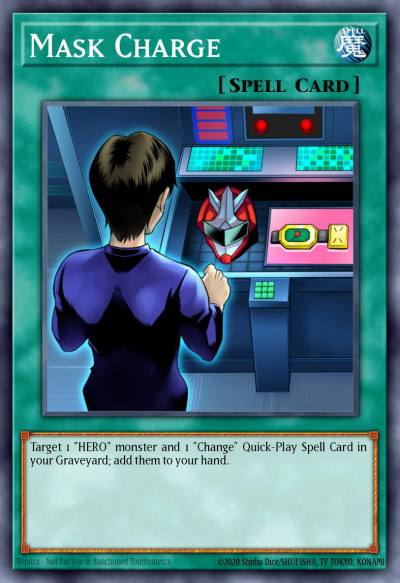 Mask Charge Common SDHS-EN021 HERO Strike Structure Deck Yugioh card