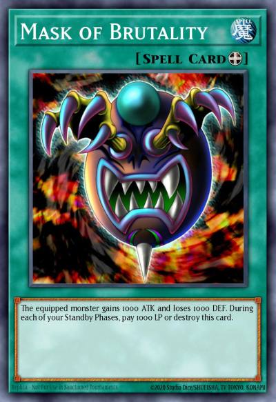 Mask of Brutality Common BP03-EN137 Battle Pack 3 Monster League Yugioh card