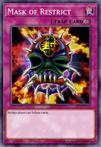 Mask of Restrict Common DB1-EN221 Dark Beginning 1 Yugioh card